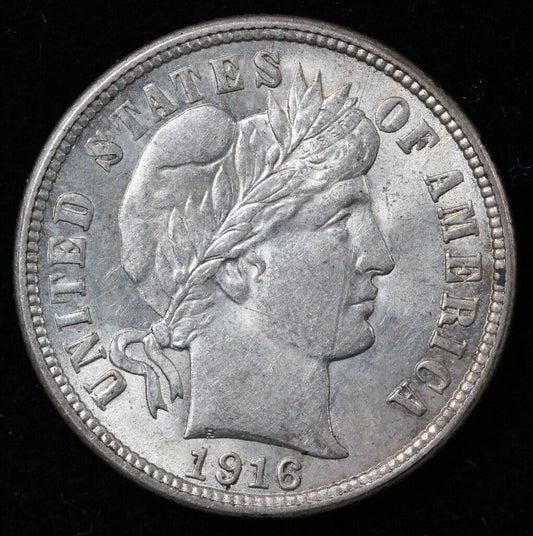 1916 10c Barber Dime *Scratch*