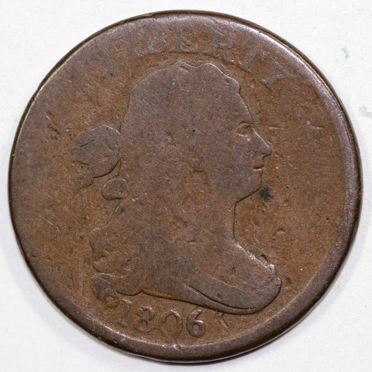 1806 1/2c C-2 Draped Bust Half Cent