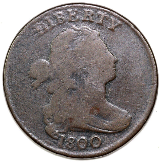 1800 1c S-199 Draped Bust Large Cent