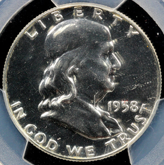 1958 50c Proof Franklin Half Dollar PCGS  PR 65