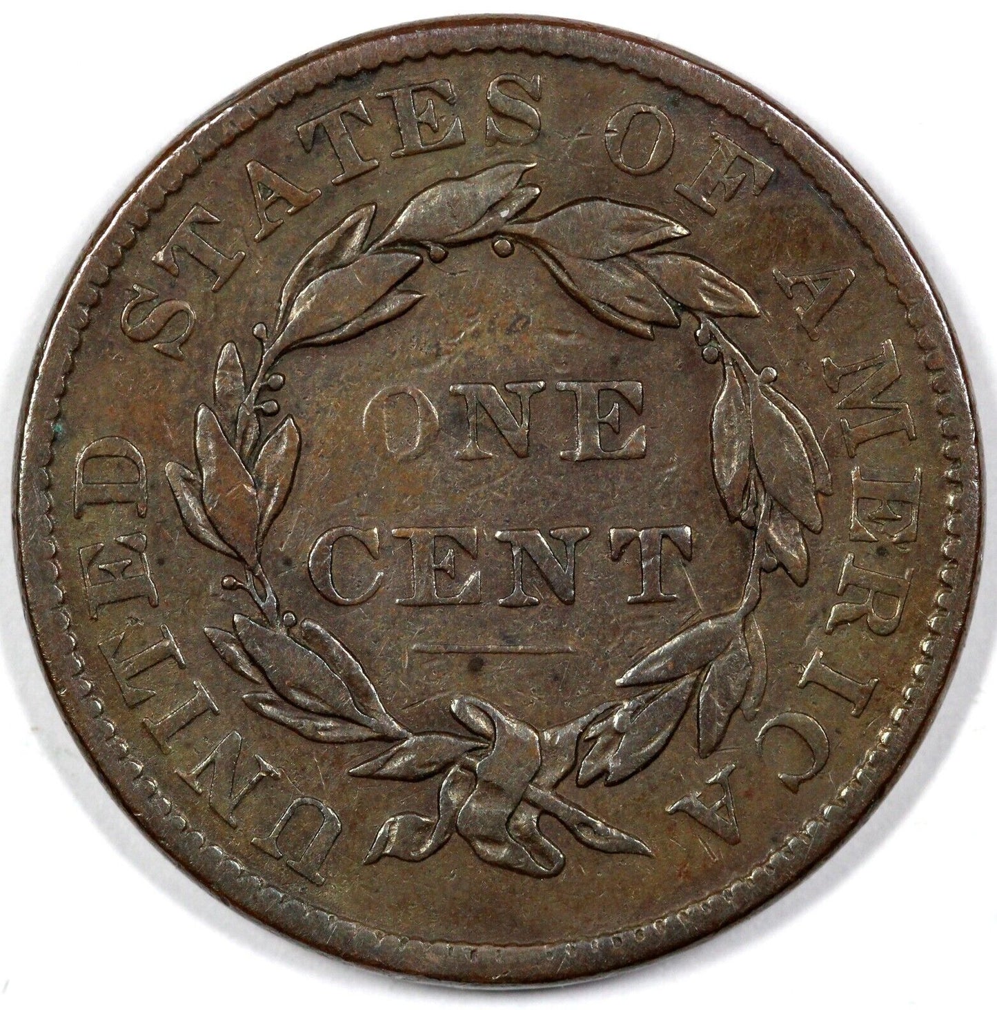1837 1c Matron Head Large Cent