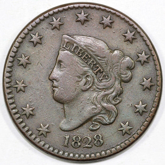 1828 1c N-6 Matron Head Large Cent