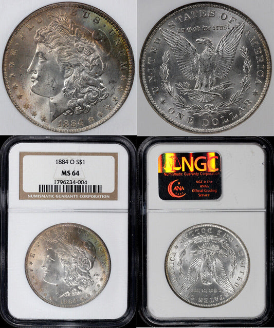 1884-O $1 Morgan Dollar NGC MS 64