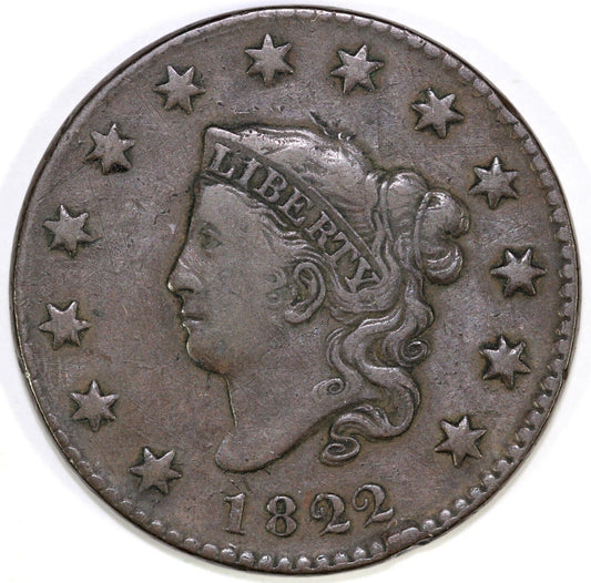 1822 1c Matron Head Large Cent