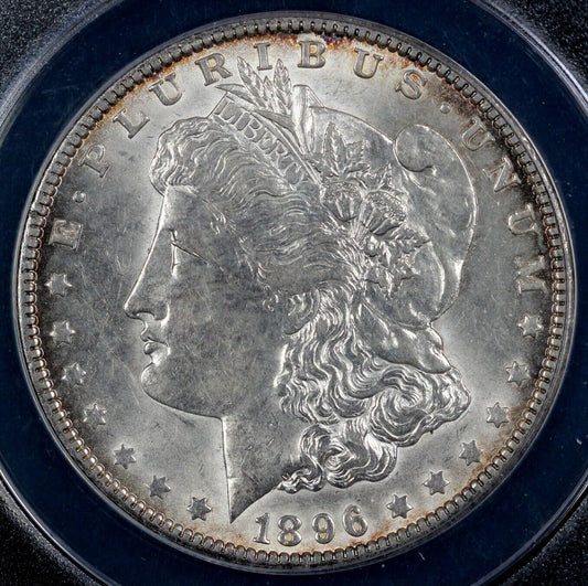 1896-O $1 Morgan Dollar ANACS AU 55