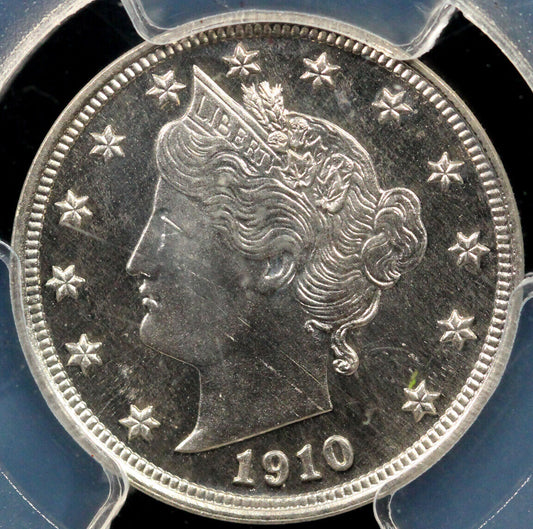 1910 5c Proof Liberty Nickel PCGS PR 66+ CAMEO EX; GOLD COAST COLLECTION