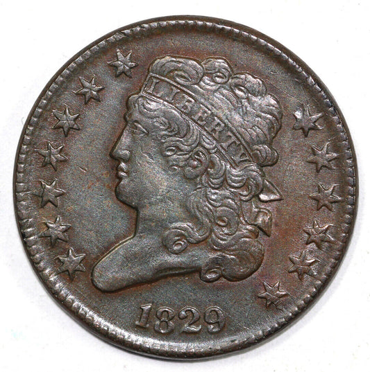 1829 1/2c Classic Head Half Cent