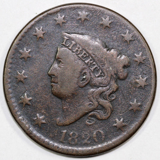 1820 1c N-14 Matron Head Large Cent