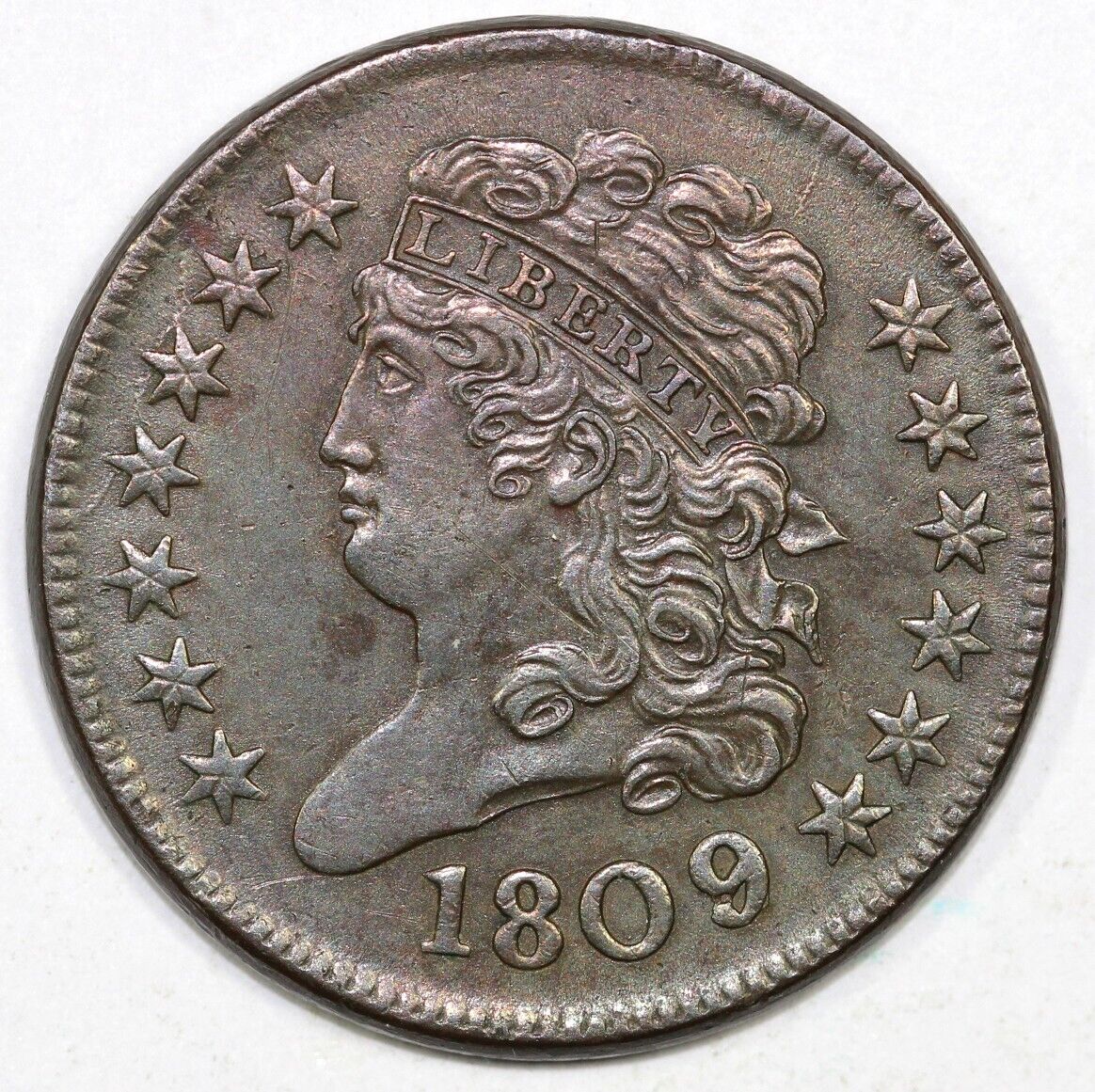 1809/6 1/2c C-5 Classic Head Half Cent