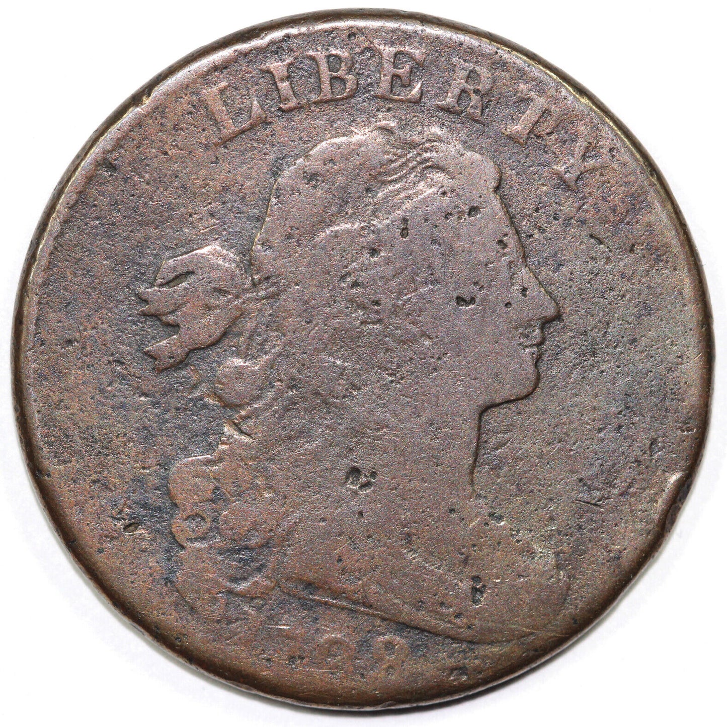 1798 1c S-183 2nd Hairstyle Draped Bust Large Cent