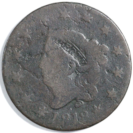 1818 1c N-4 Matron Head Large Cent