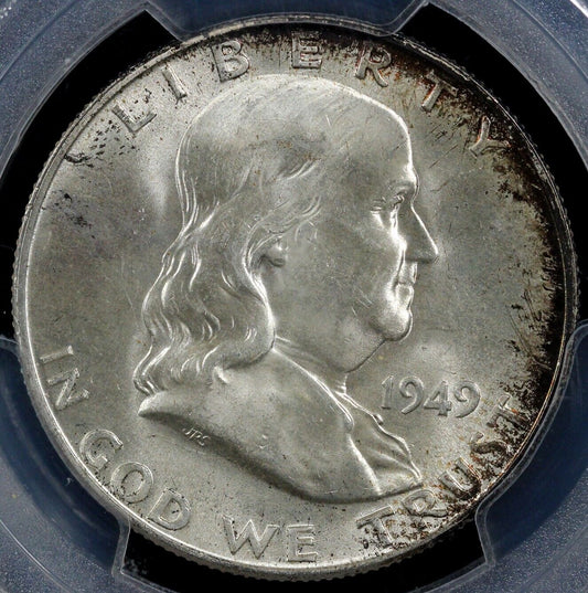 1949-D 50c Full Bell Lines Franklin Half Dollar PCGS MS 64+