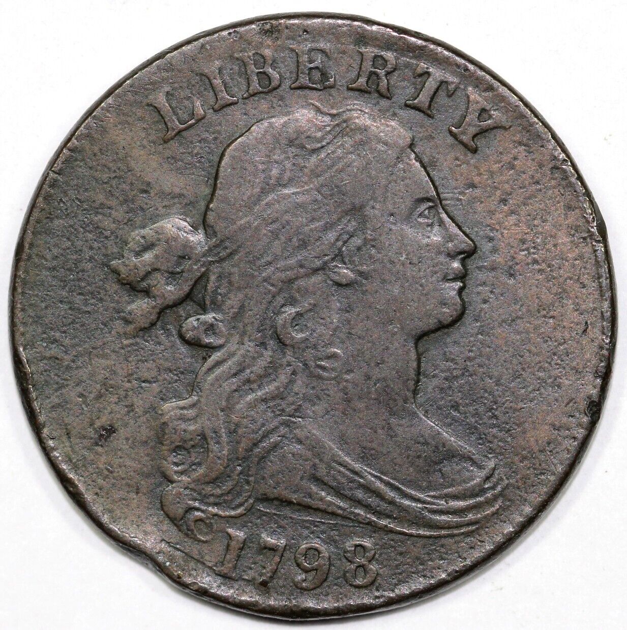 1798 1c S-163 Draped Bust Large Cent