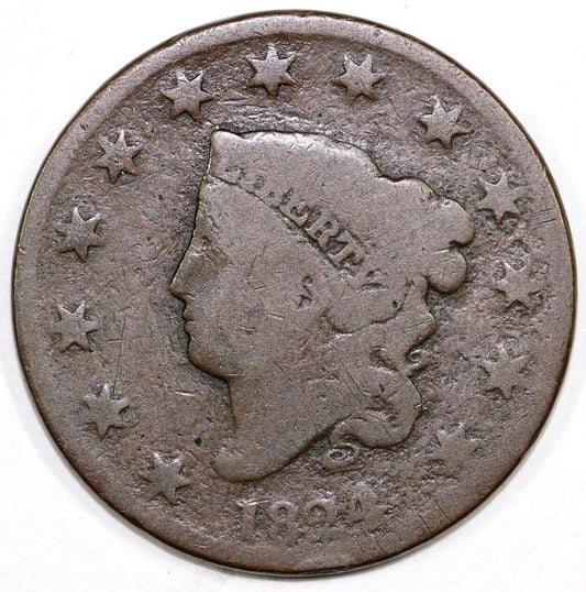 1824/2 1c N-5 Matron Head Large Cent
