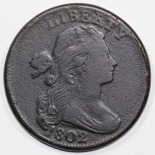 1802 1c S-232 Draped Bust Large Cent