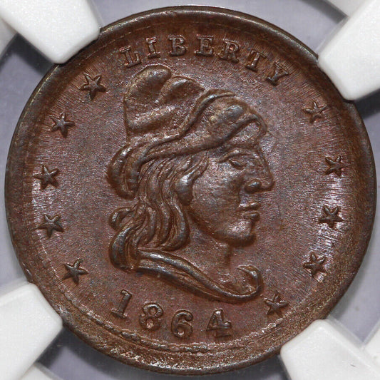 1864 CWT F-46/339a Liberty Patriot Civil War Token