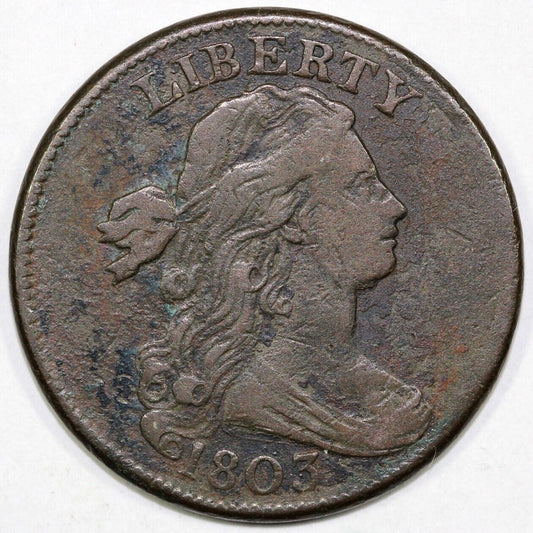 1803 1c Small Date Small Fraction S-246 Draped Bust Large Cent *LDS*