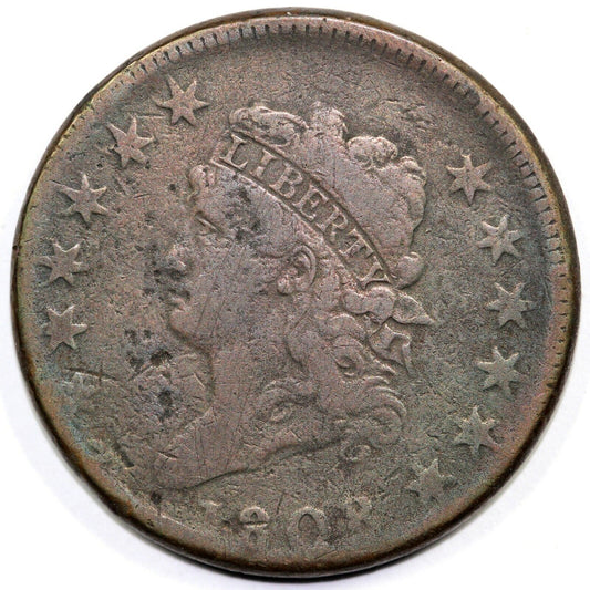 1808 1c S-277 Classic Head Large Cent