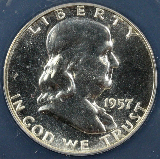1957 50c Proof Franklin Half Dollar ANACS PF 64