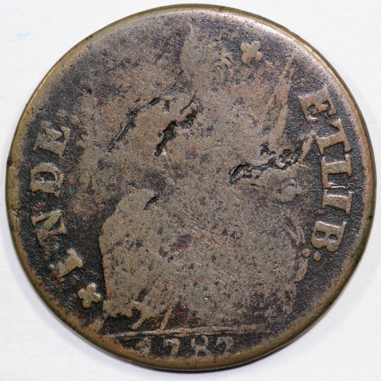 1787 1/2p Connecticut Colonial Half Penny
